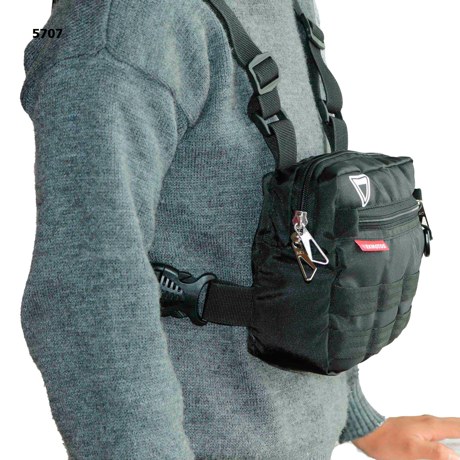 Pechera básica, ámplia con correas regulables - 5707 - Image 8