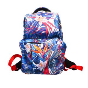 Mochila Urbana BT Hojas Flores Multicolor