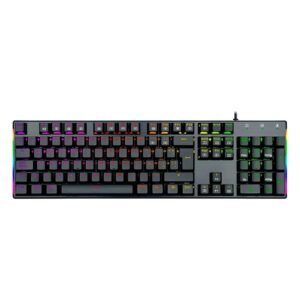 Teclado Mecánico RGB con luces Led SEISA gamer DN-K104