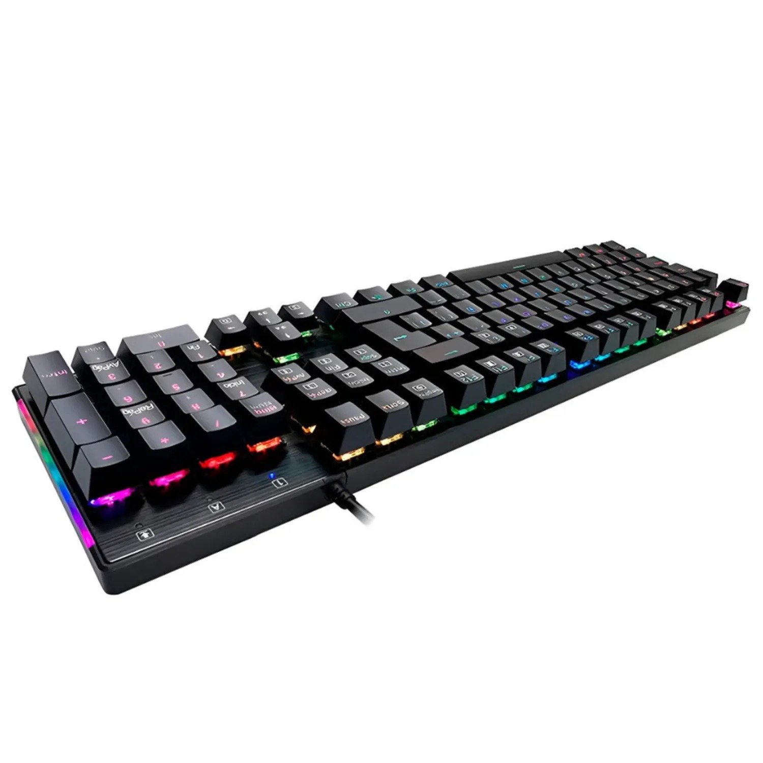 Teclado Mecánico RGB con luces Led SEISA gamer DN-K104 - Image 2