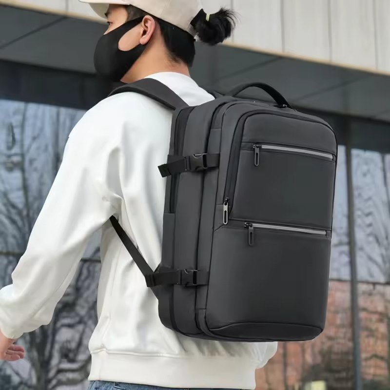 Mochila Expandible, porta laptop con Cable USB, impermeable - 3702 - Image 5