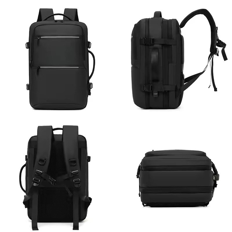 Mochila Expandible, porta laptop con Cable USB, impermeable - 3702 - Image 6