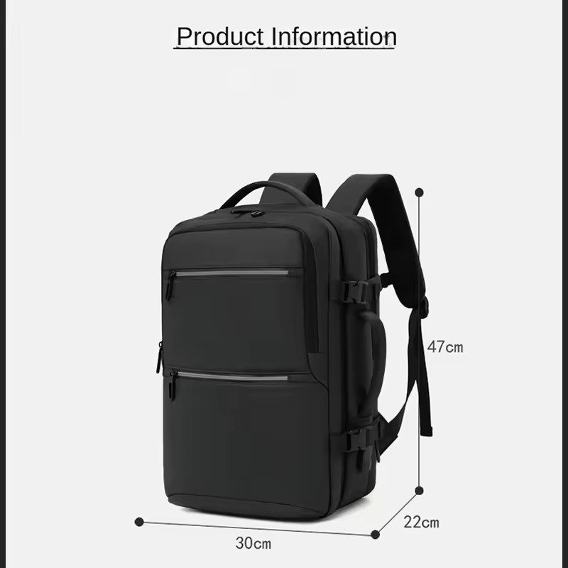 Mochila Expandible, porta laptop con Cable USB, impermeable - 3702 - Image 7