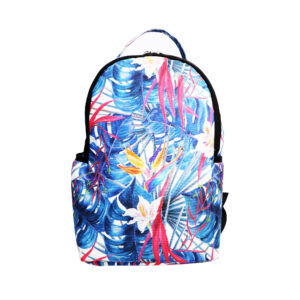 Mochila Urbana Spray Hojas Flores Multi - 3324